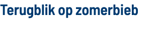 Terugblik op zomerbieb