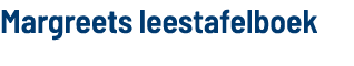 Margreets leestafelboek