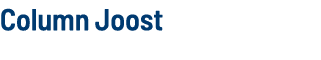 Column Joost