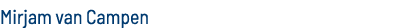 Mirjam van Campen