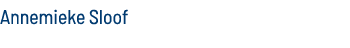 Annemieke Sloof 