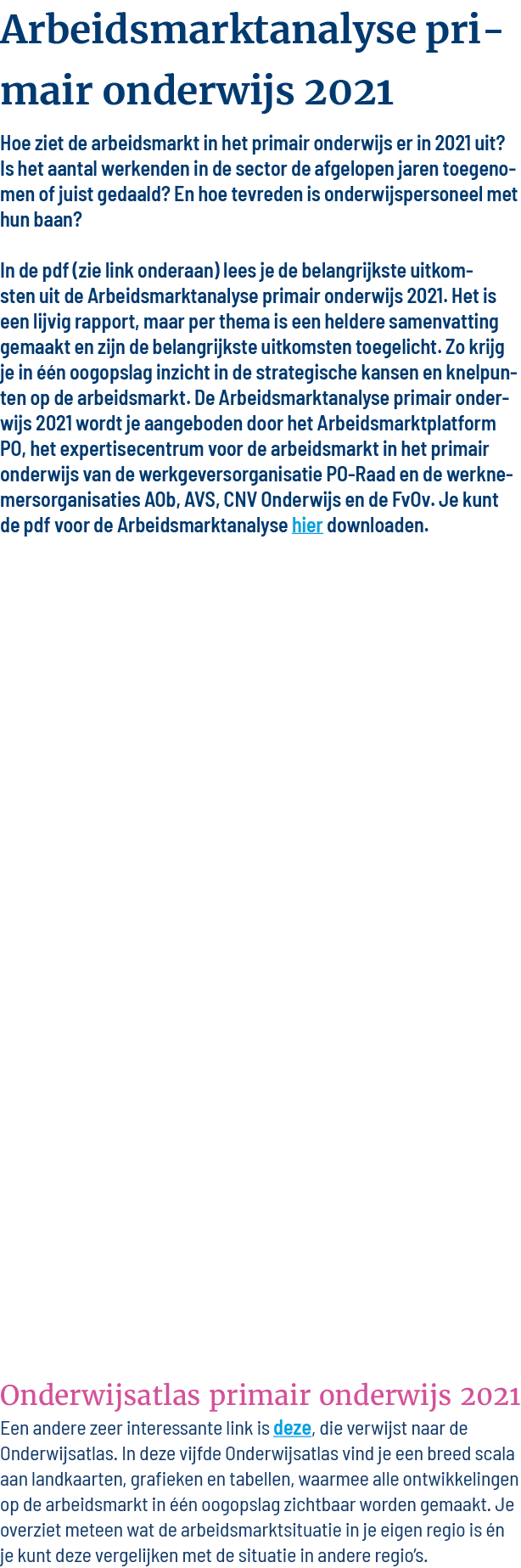Arbeidsmarktanalyse primair onderwijs 2021 Hoe ziet de arbeidsmarkt in het primair onderwijs er in 2021 uit  Is het a   